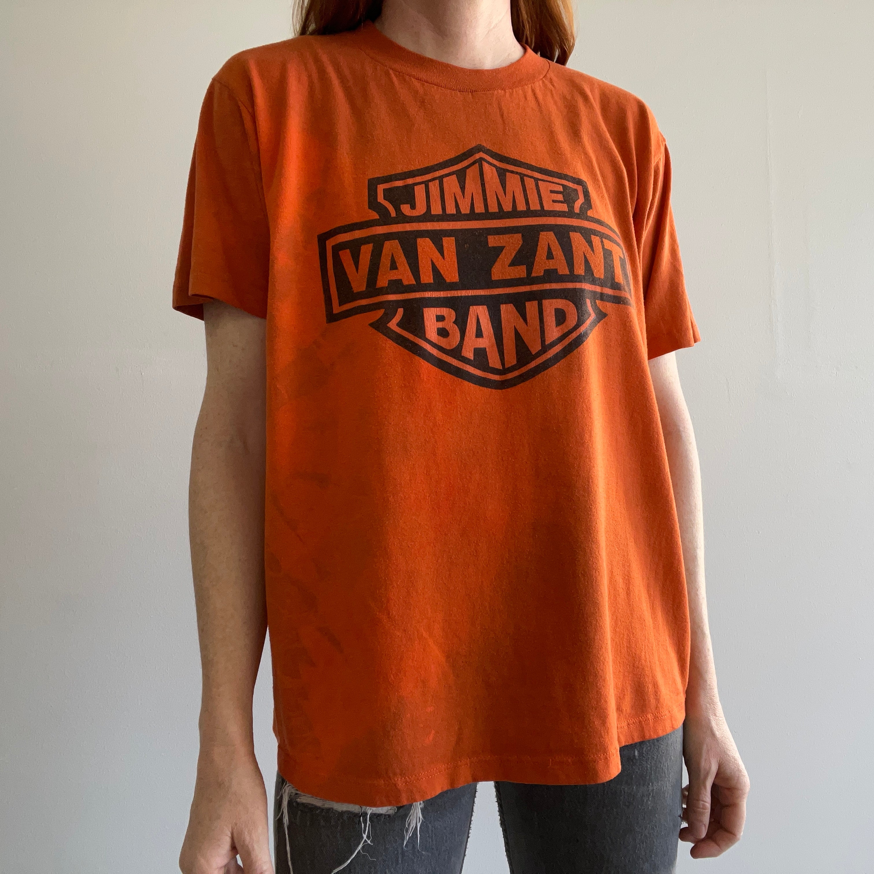 1999 Jimmie Van Zant Band T-shirt teint par nœuds