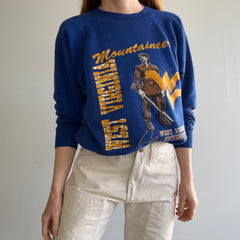 1980s West Virginia University Mountaineers Raglan Sweatshirt