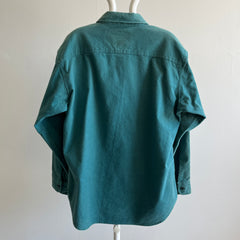 1990 USA Made Woolrich Heavy Cotton Flannel avec Sun Fading