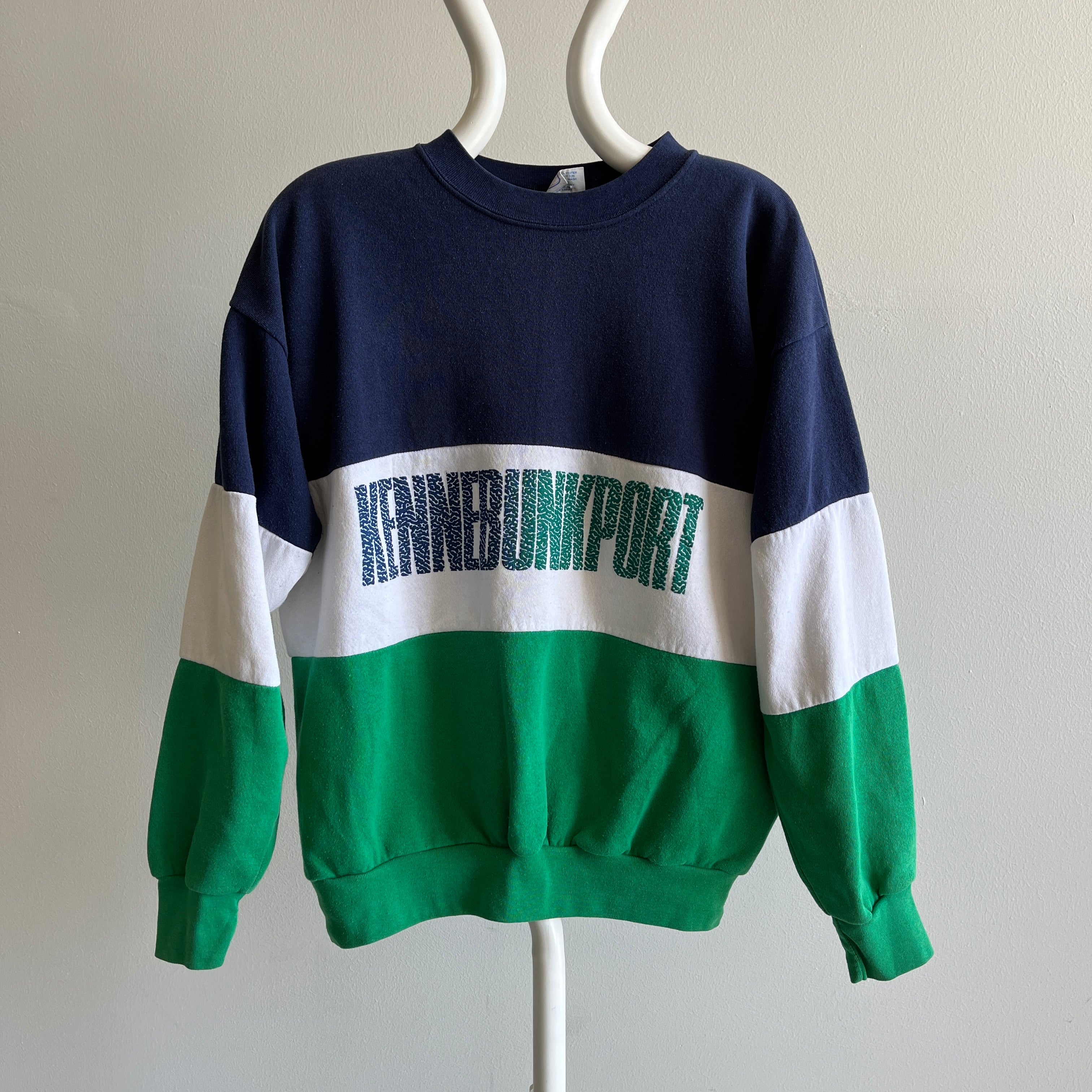 1980s Kennebunkport, Maine Colorblock Sweatshirt