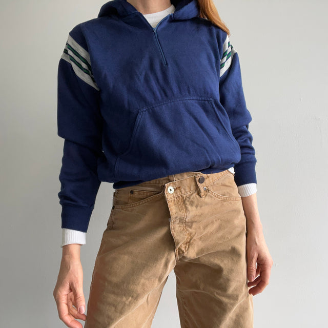 Sweat à capuche épique 1/4 zip 1980s