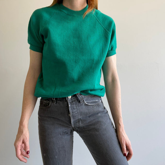 1980s Green/Teal Blank Warm Up by Track & Court