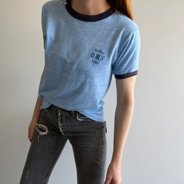 1970s Dallas News Paint Stained Ring T-Shirt