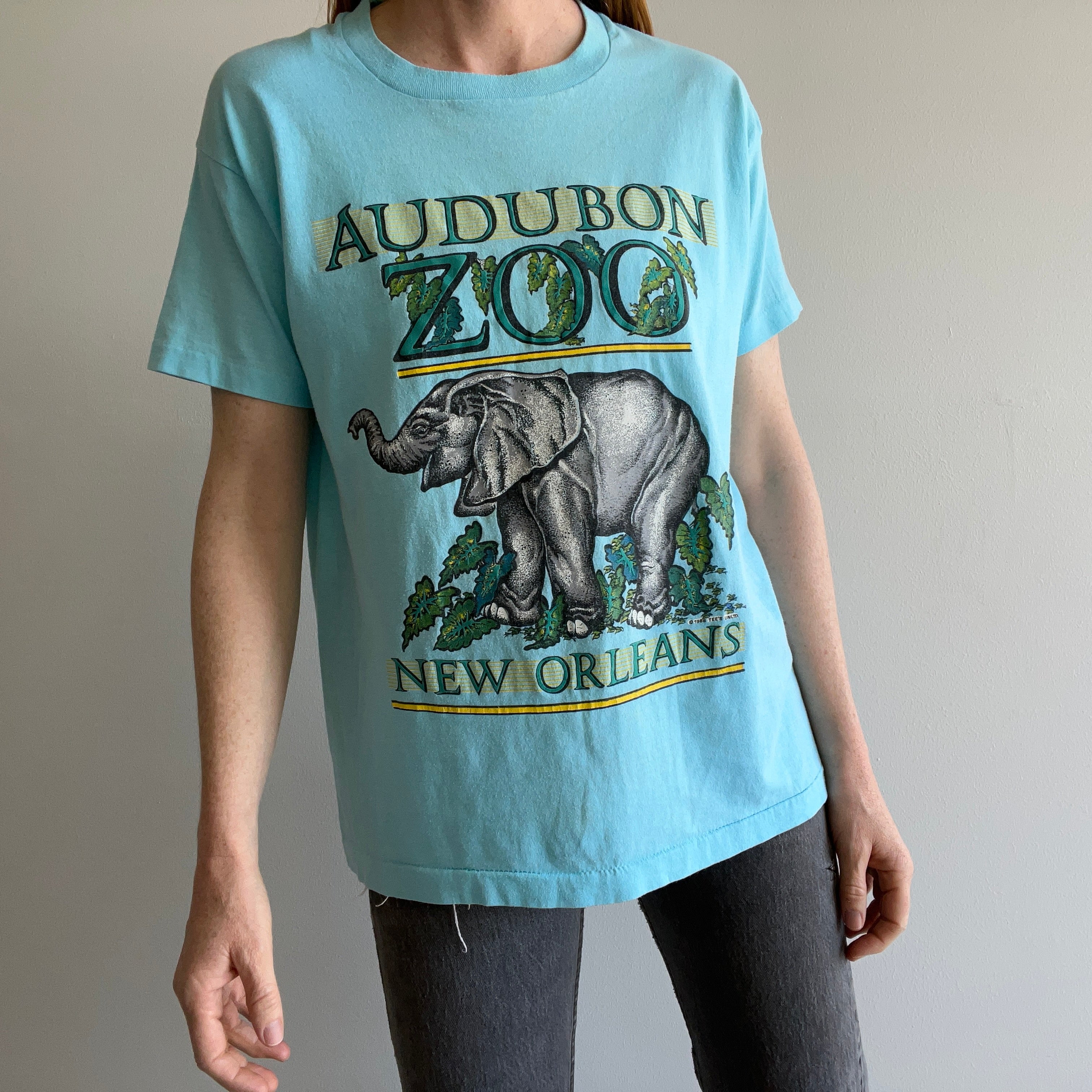 1988 Audubon Zoo New Orleans Graphic T-Shirt by Screen Stars