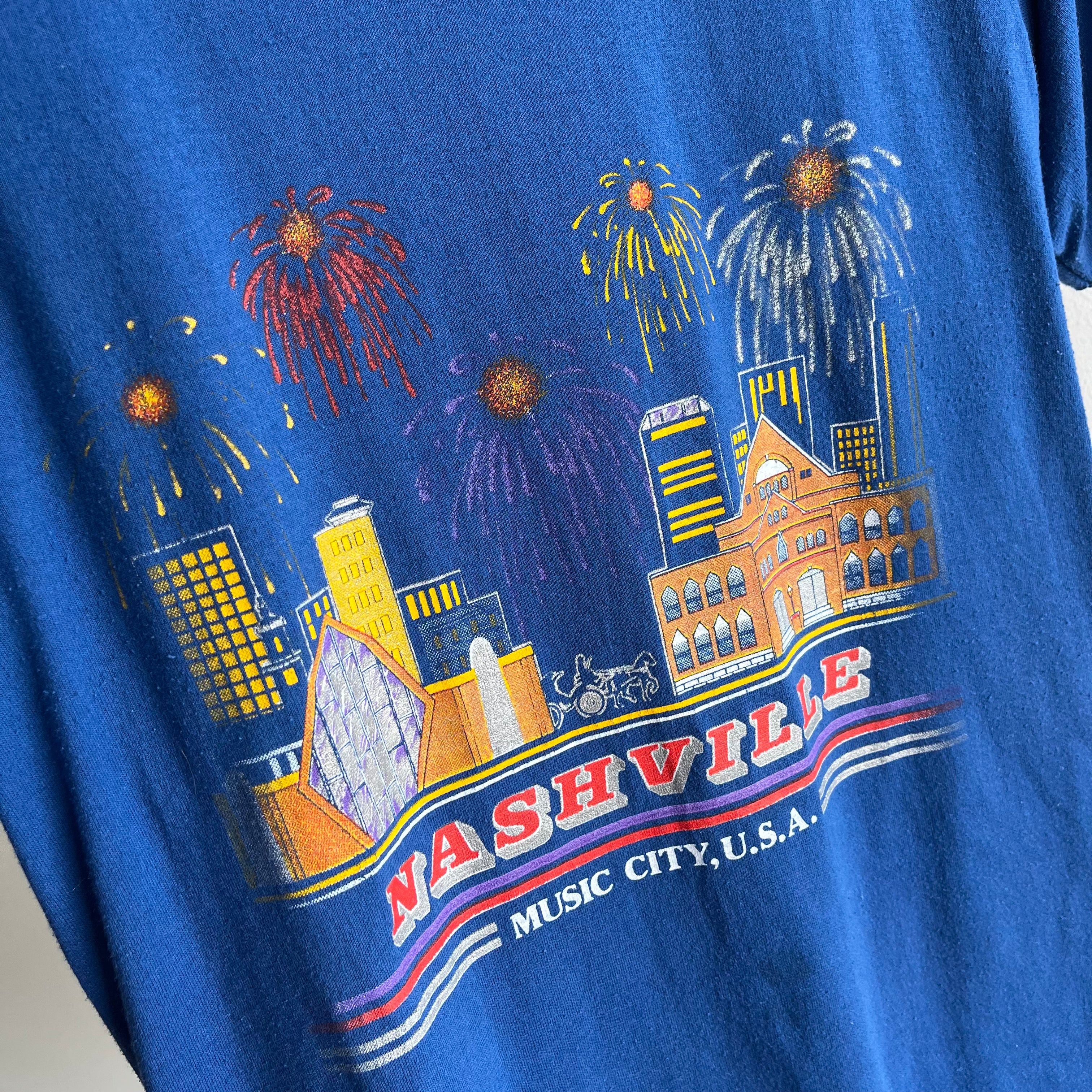 1980s Nashville, Music City - Tourist T-Shirt