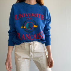 1980s Universite De Francaise USA Made Sweatshirt par Tultex