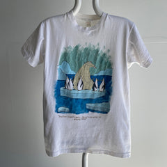 Pingouin peint des années 1980 bricolage The Far Side Cartoon T-shirt sur Edgar Missing - REEAAAAL