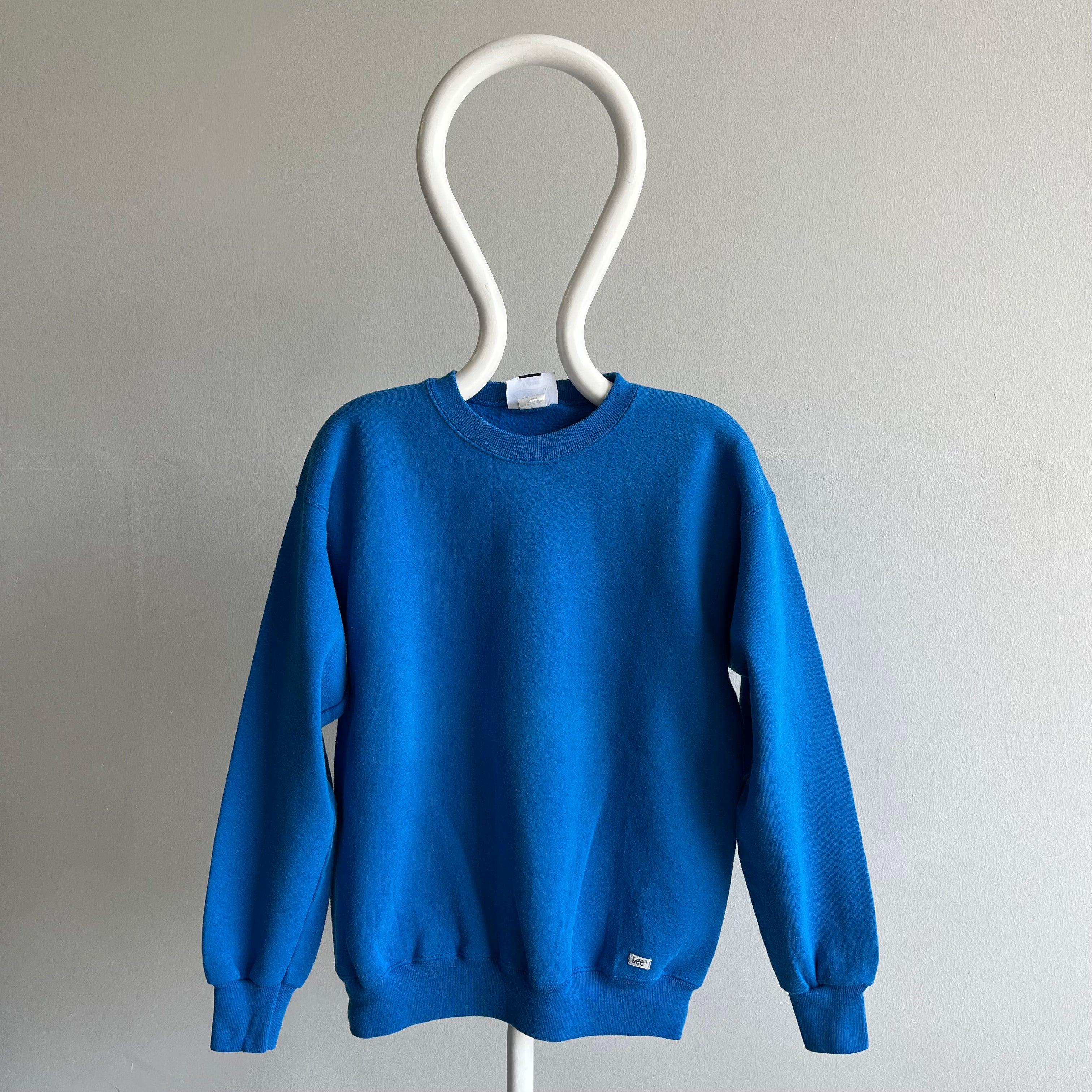 1980/90s Lee Brand Blank Turquoise Sweatshirt