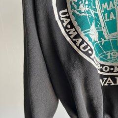 Sweat-shirt surdimensionné de l'Université d'Hawaï des années 1980