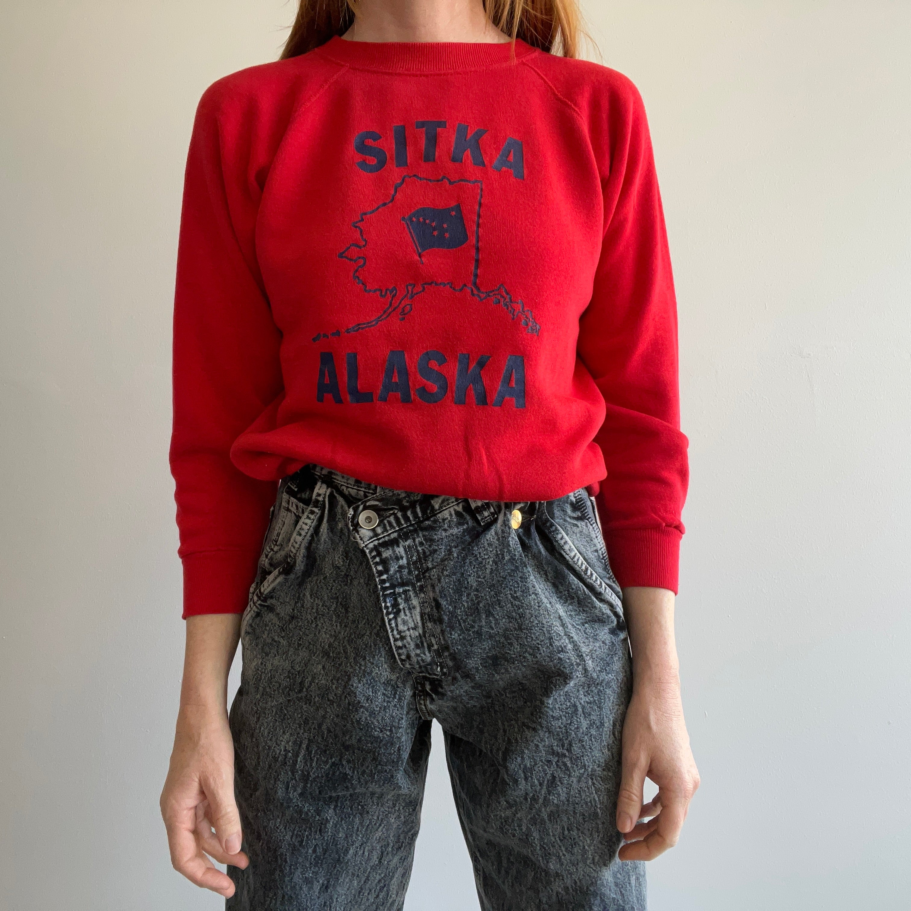 Sweat touristique Sika Alaska des années 1970/80 - Goussets sous les bras