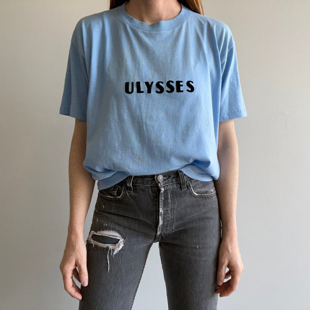 T-shirt en tricot Ulysses des années 1970 par Sportswear - Made in Clute, TX - WOW