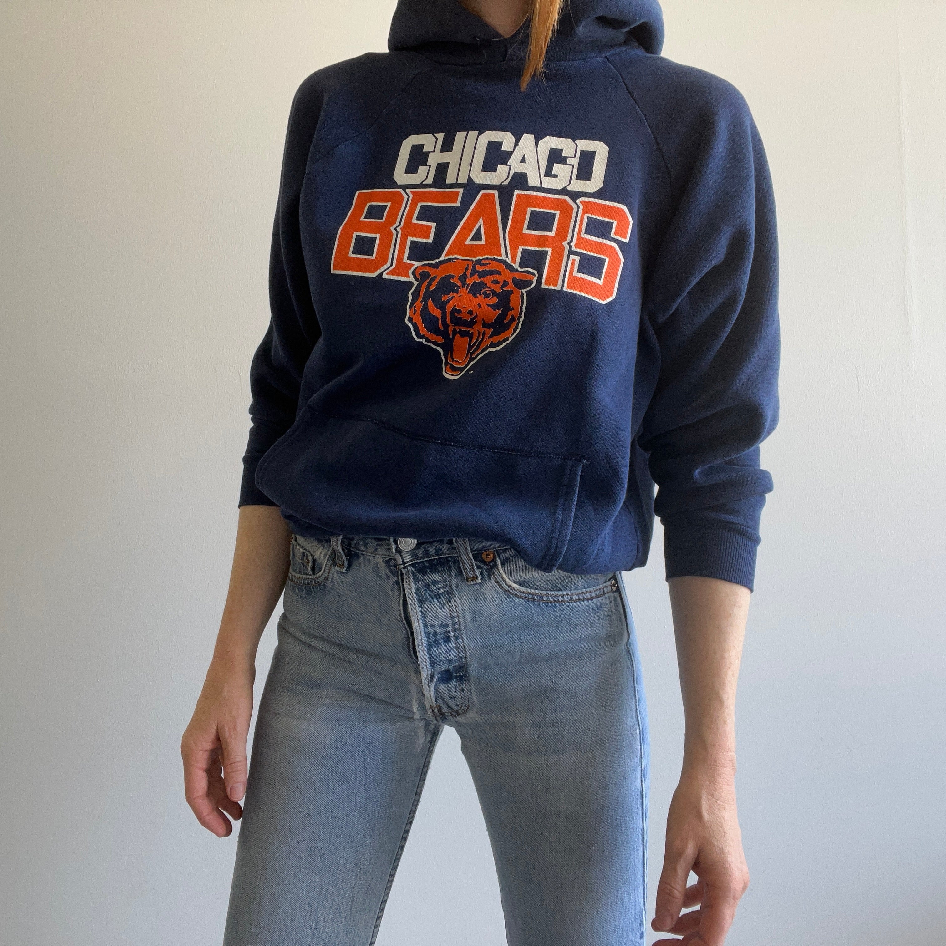 1980s Chicago Bears Pullover Hoodie by Trench