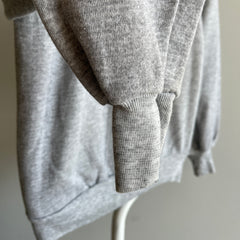 1980s Blank Gray Raglan Sweatshirt by Soffe Athletic