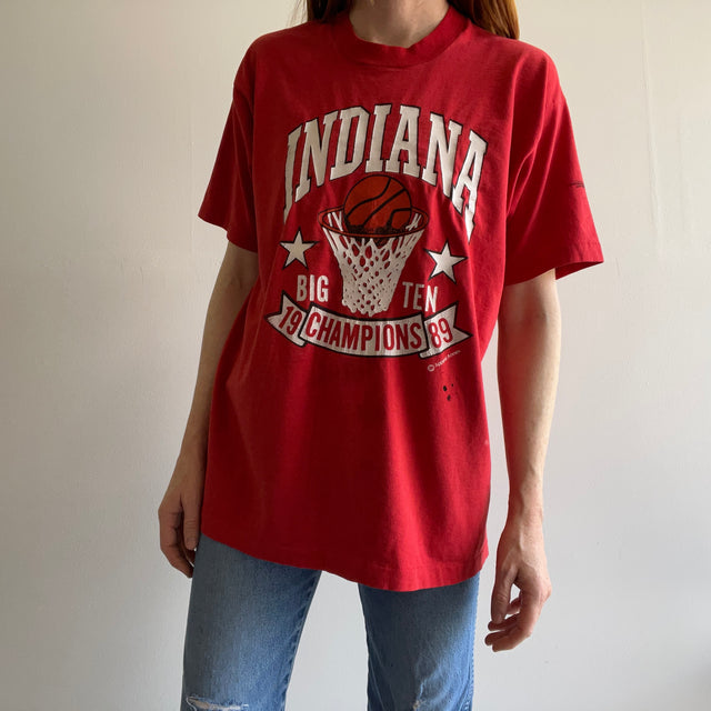 1989 Indiana Big Ten Championships T-Shirt by Screen Stars