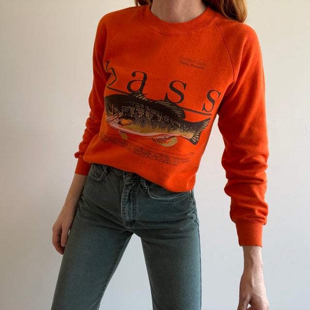 1988 Bass Fish Sweatshirt - Elgin, Ontario