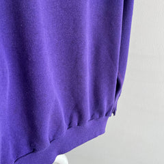 1980s Slouchy and Soft Purple Raglan