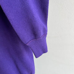 1980s Slouchy and Soft Purple Raglan