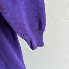 1980s Slouchy and Soft Purple Raglan