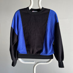 1980s Impressionnant sweat-shirt léger à blocs de couleur à peine porté
