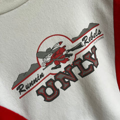 1980s Runnin Rebels UNLV Color Block Dolum Sleeve Sweatshirt