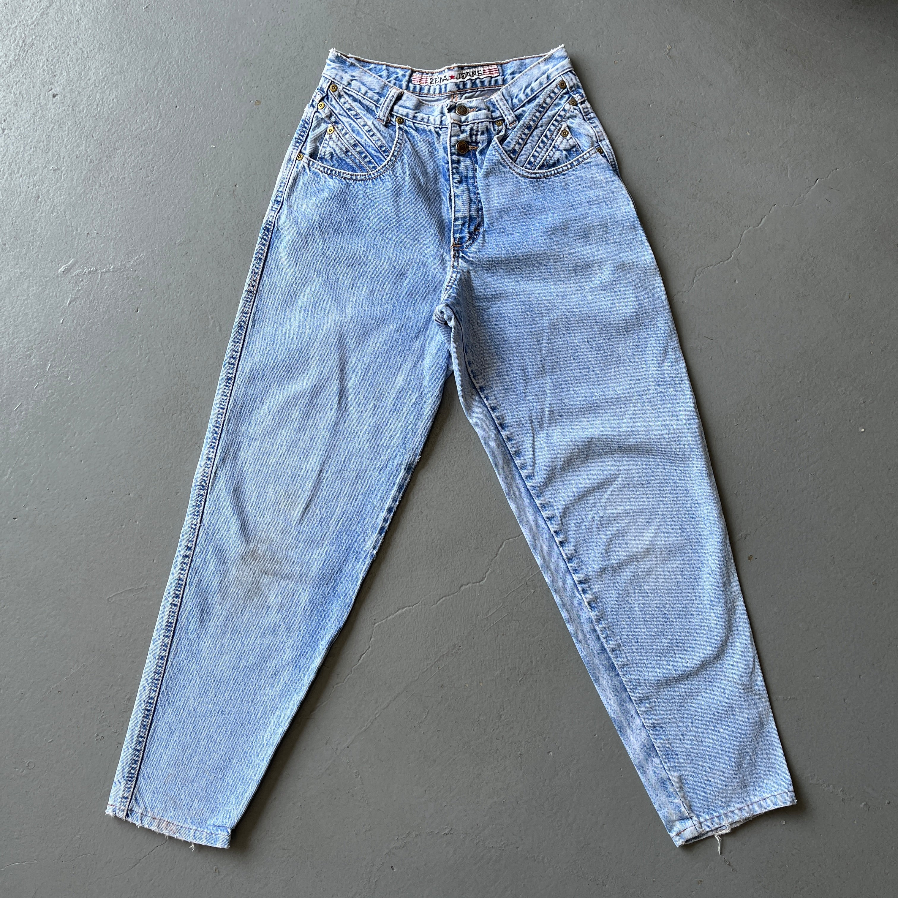 1980/90s Zena High Waisted Relaxed Fit Mom Jean - 100% Cotton