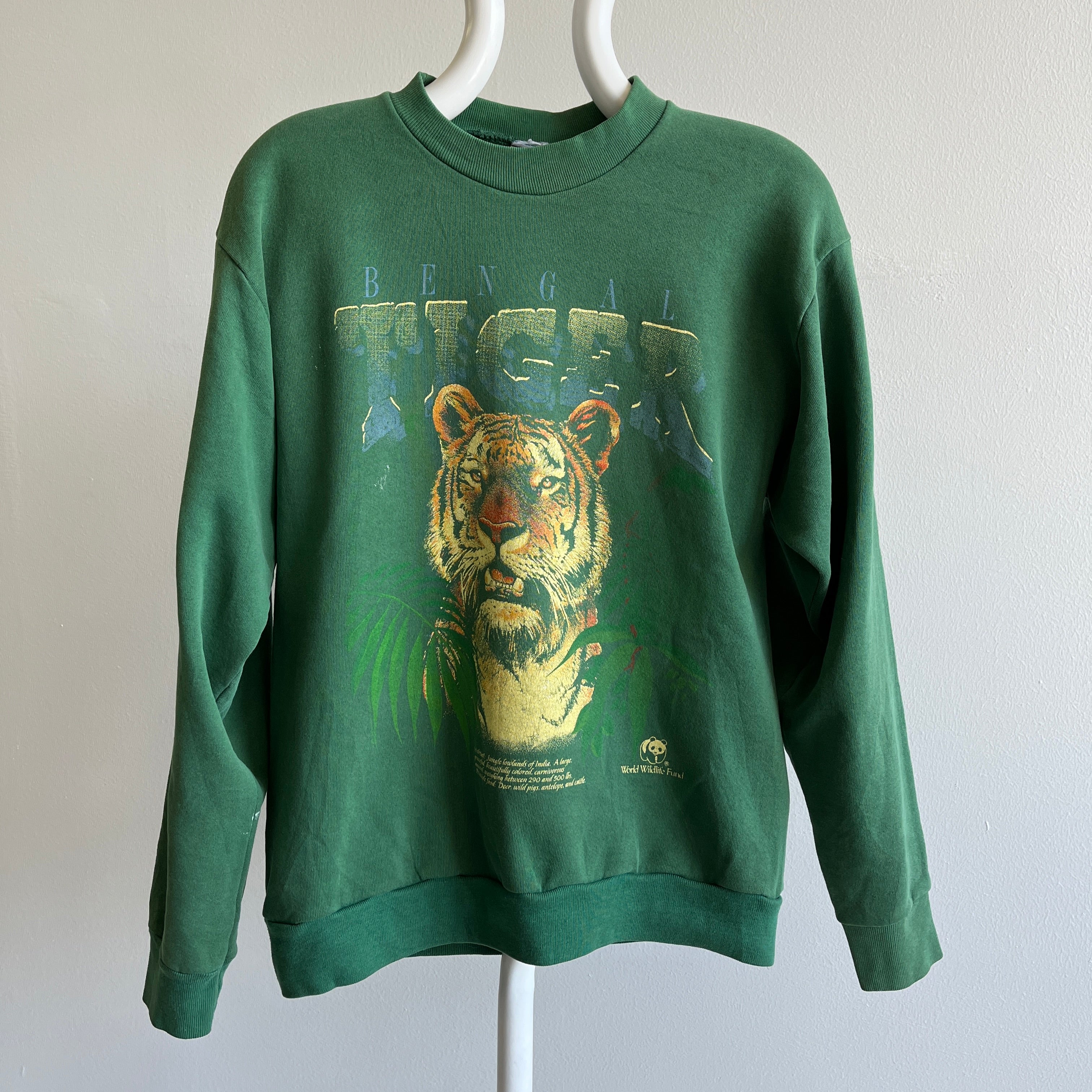 1980s Bengal Tiger Faded Sweatshirt