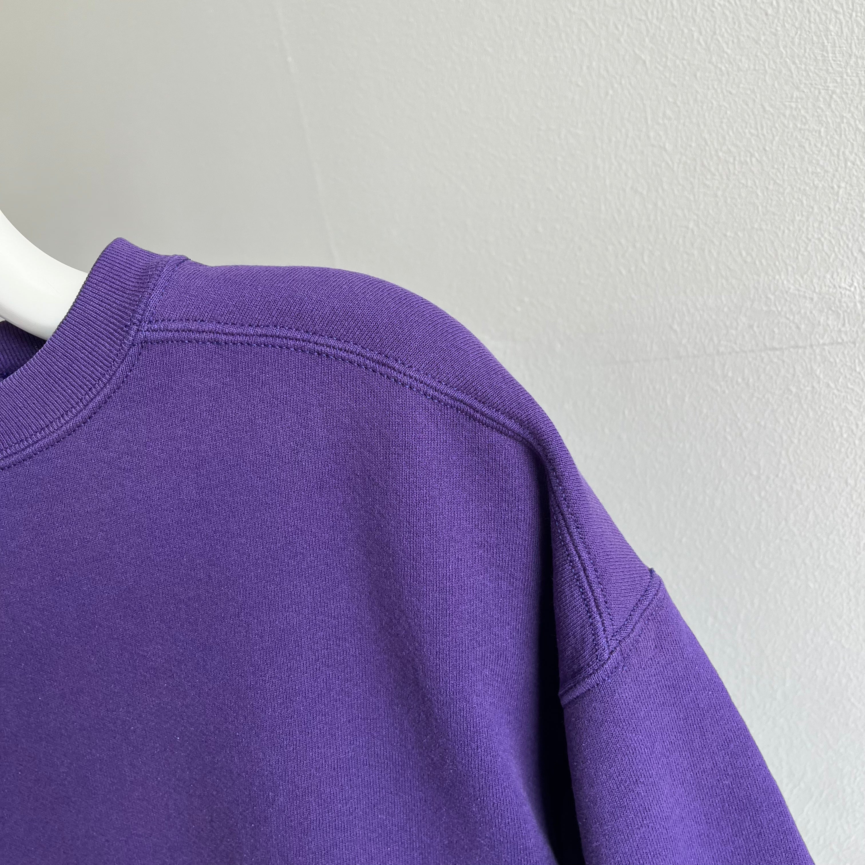 1980s Chic Brand (IYKYK) Blank Purple Sweatshirt