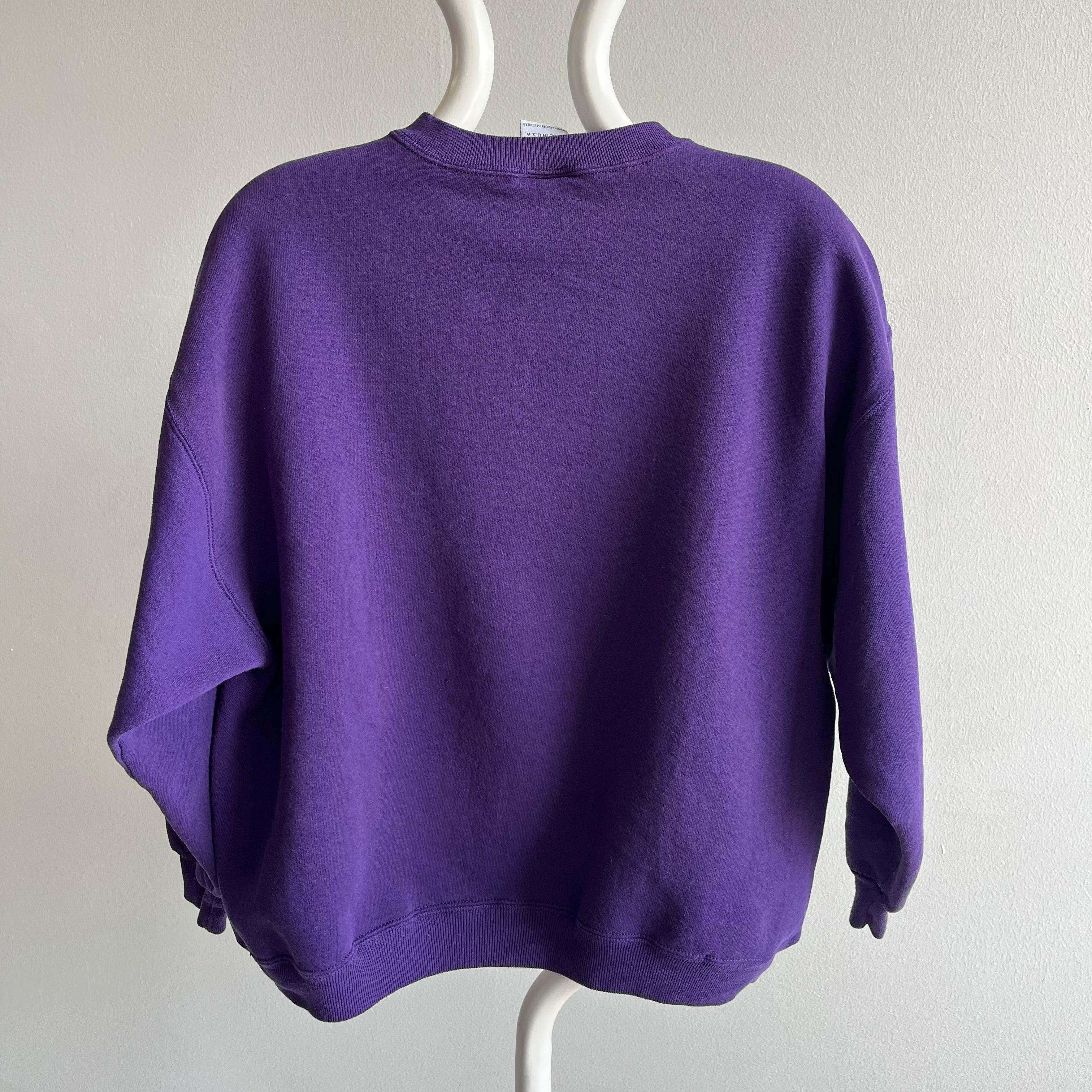 1980s Chic Brand (IYKYK) Blank Purple Sweatshirt