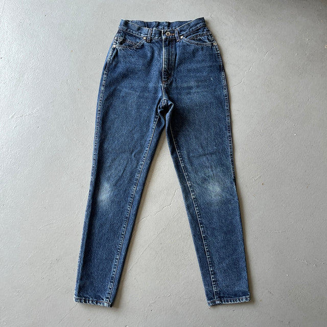 1980s 24" Dark Wash Lee Mom Jeans