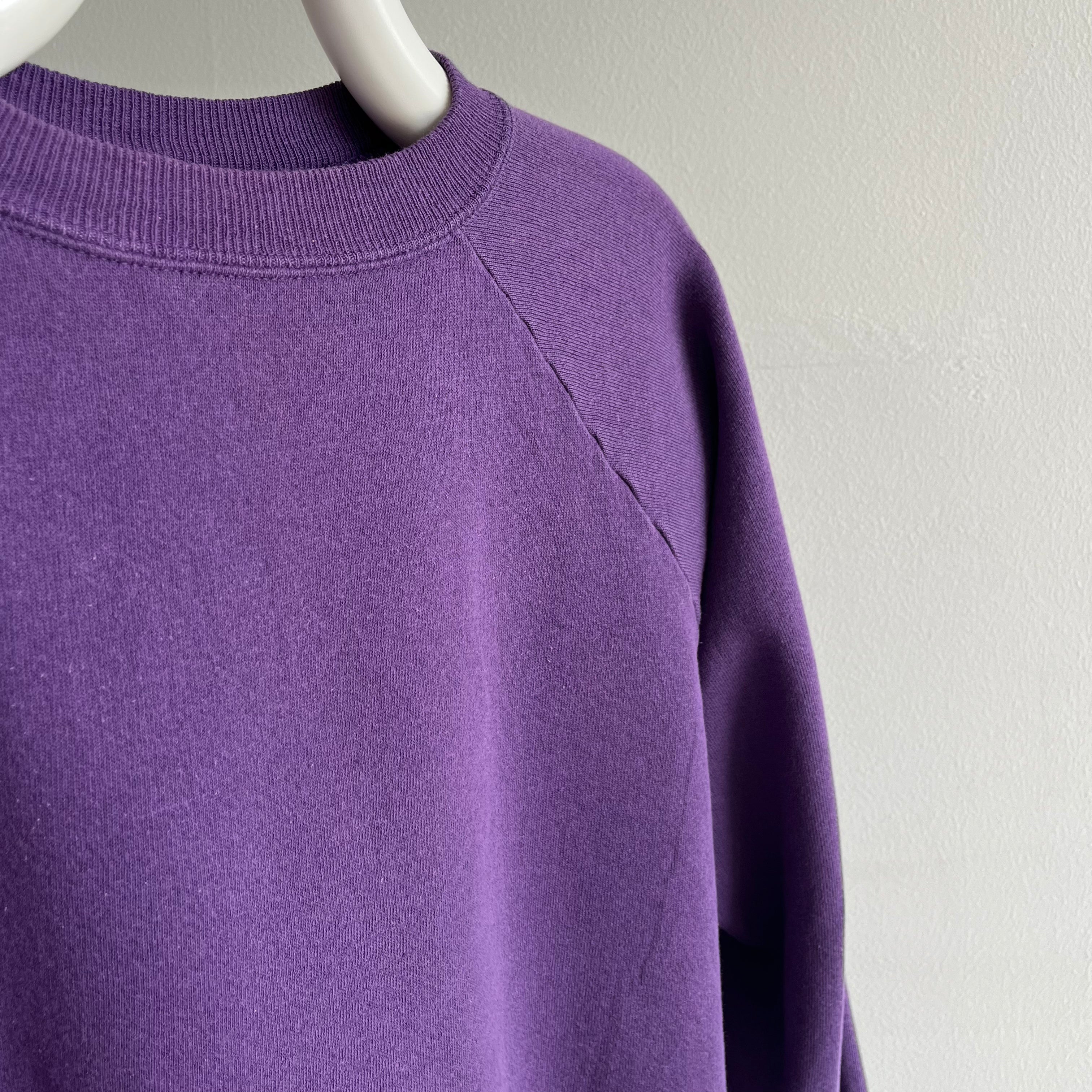 1990s Paint Stained Purple Raglan by HHW