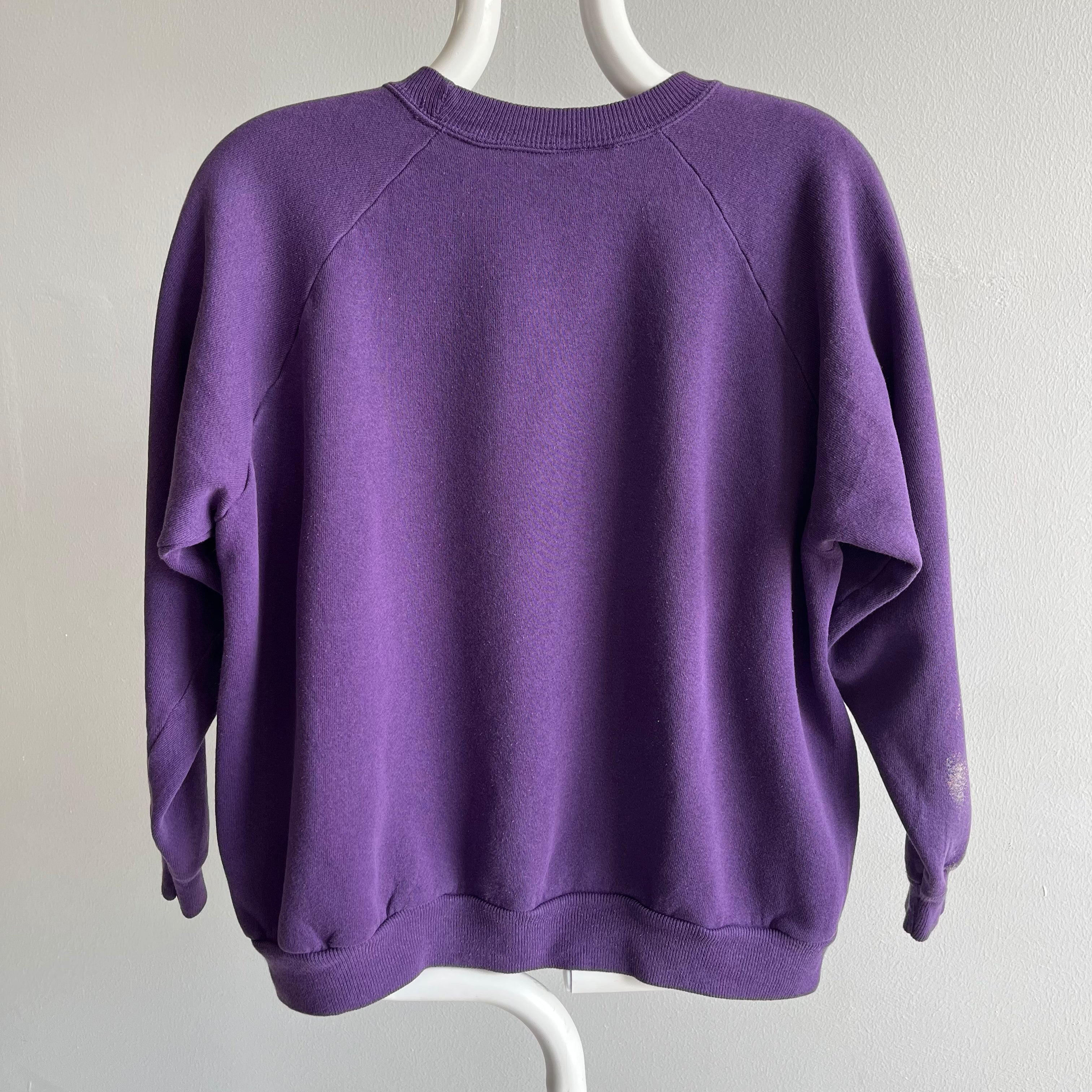 1990s Paint Stained Purple Raglan by HHW