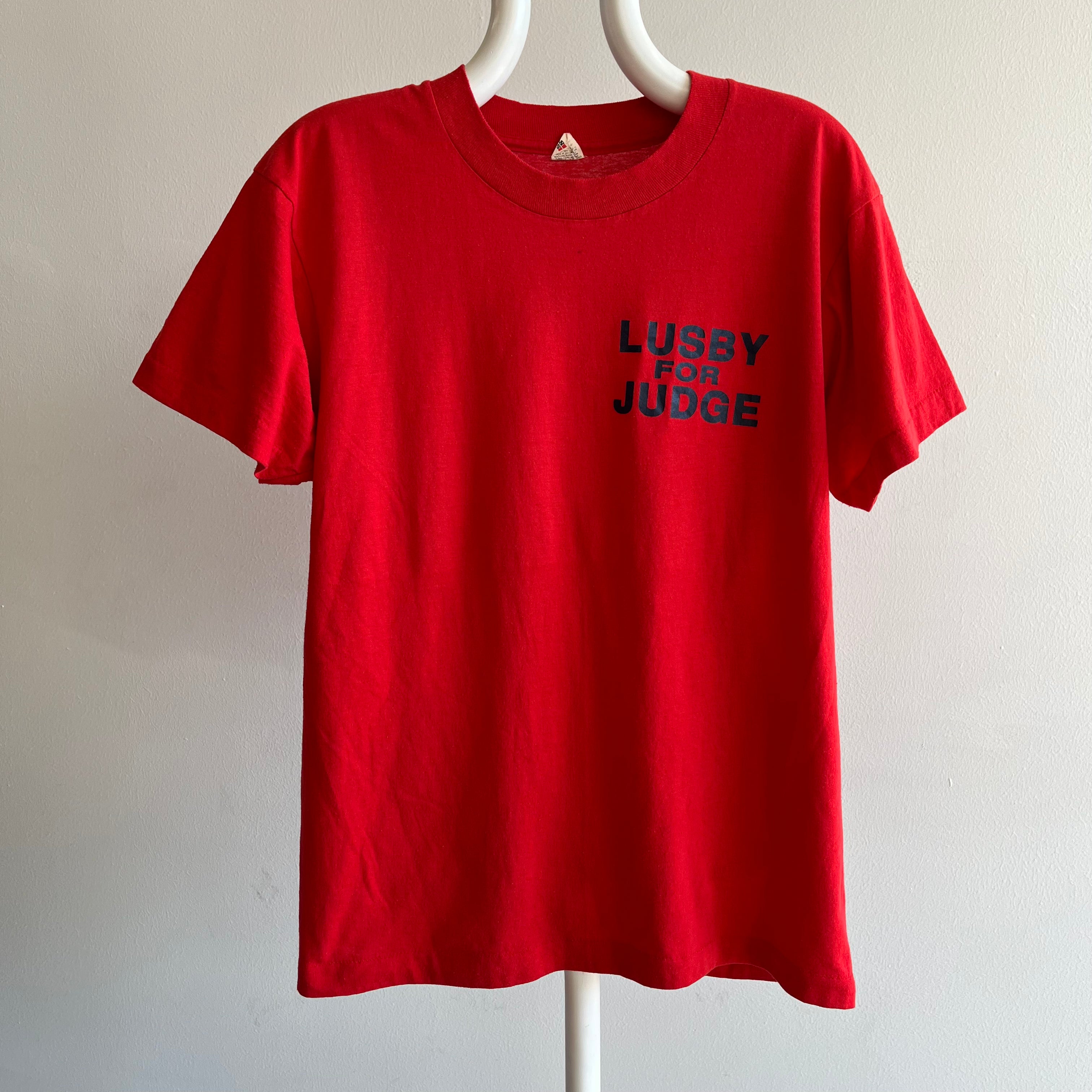 1980s Lubsy For Judge T-Shirt by Screen Stars