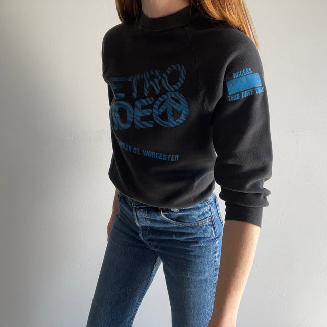 1980s Metro Video "Video Production Division" Front and Back Sweatshirt - RAD!