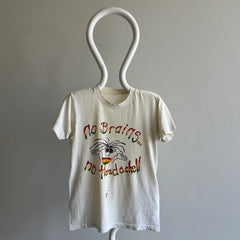 T-shirt No Brain, No Headaches Thrashed des années 1980
