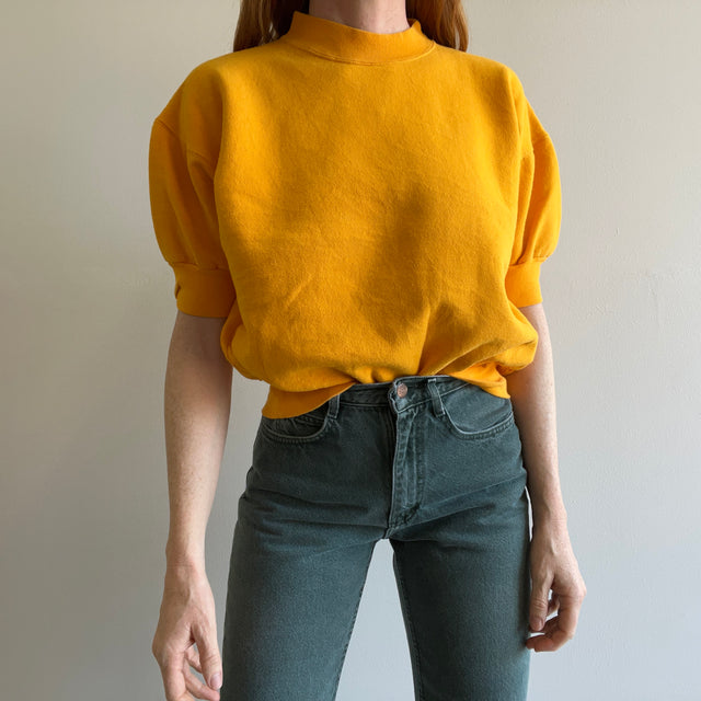 1990s Puffy Sleeve Mustard Warm Up - Personal Collection Piece