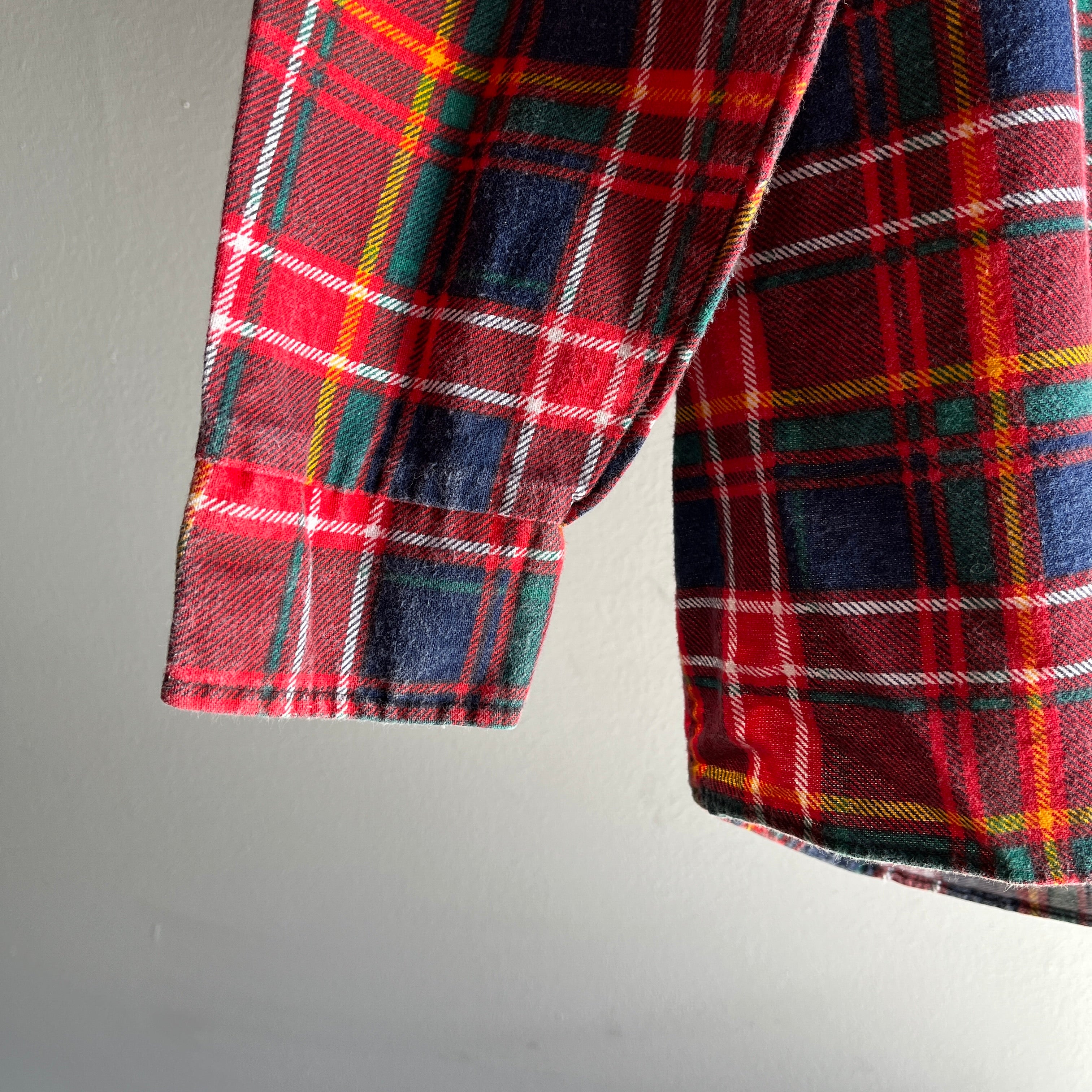 1990s Lightweight Single Sided Cotton Flannel - Oversized