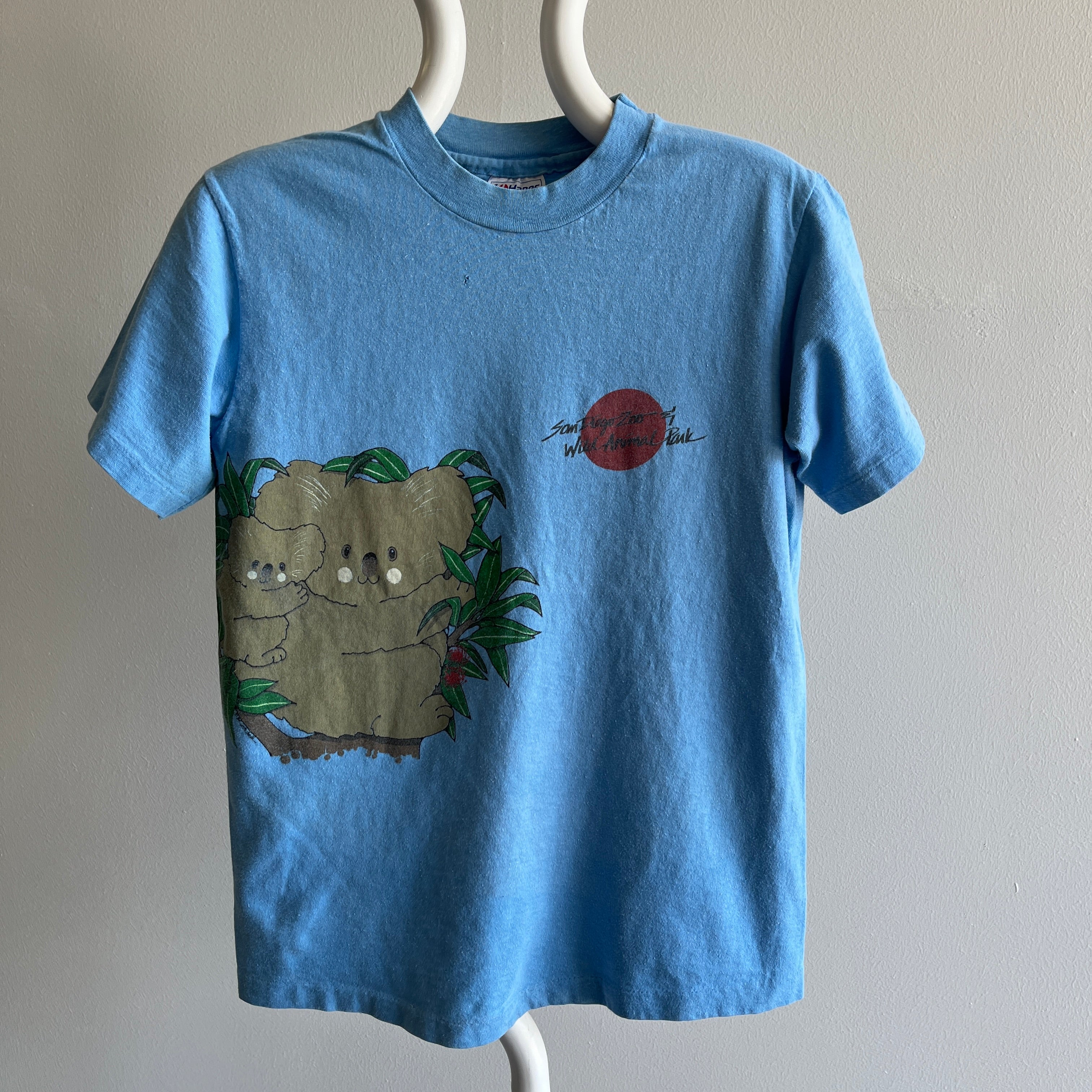 T-shirt enveloppant pour touristes du zoo de San Diego des années 1980