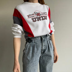 1980s Runnin Rebels UNLV Colour Block Dolum Sleeve Sweatshirt