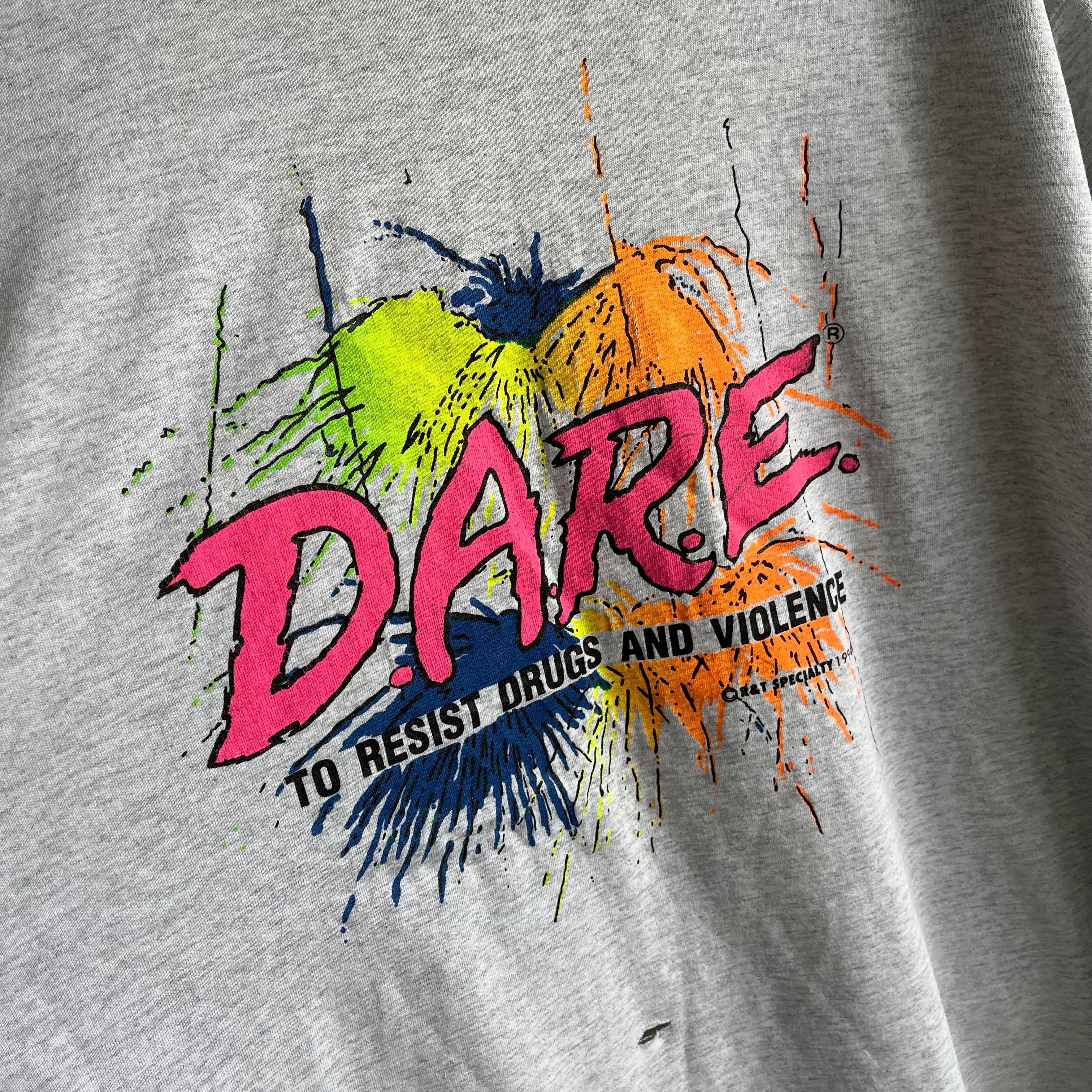 1994 D.A.R.E. Nicely Beat Up T-Shirt