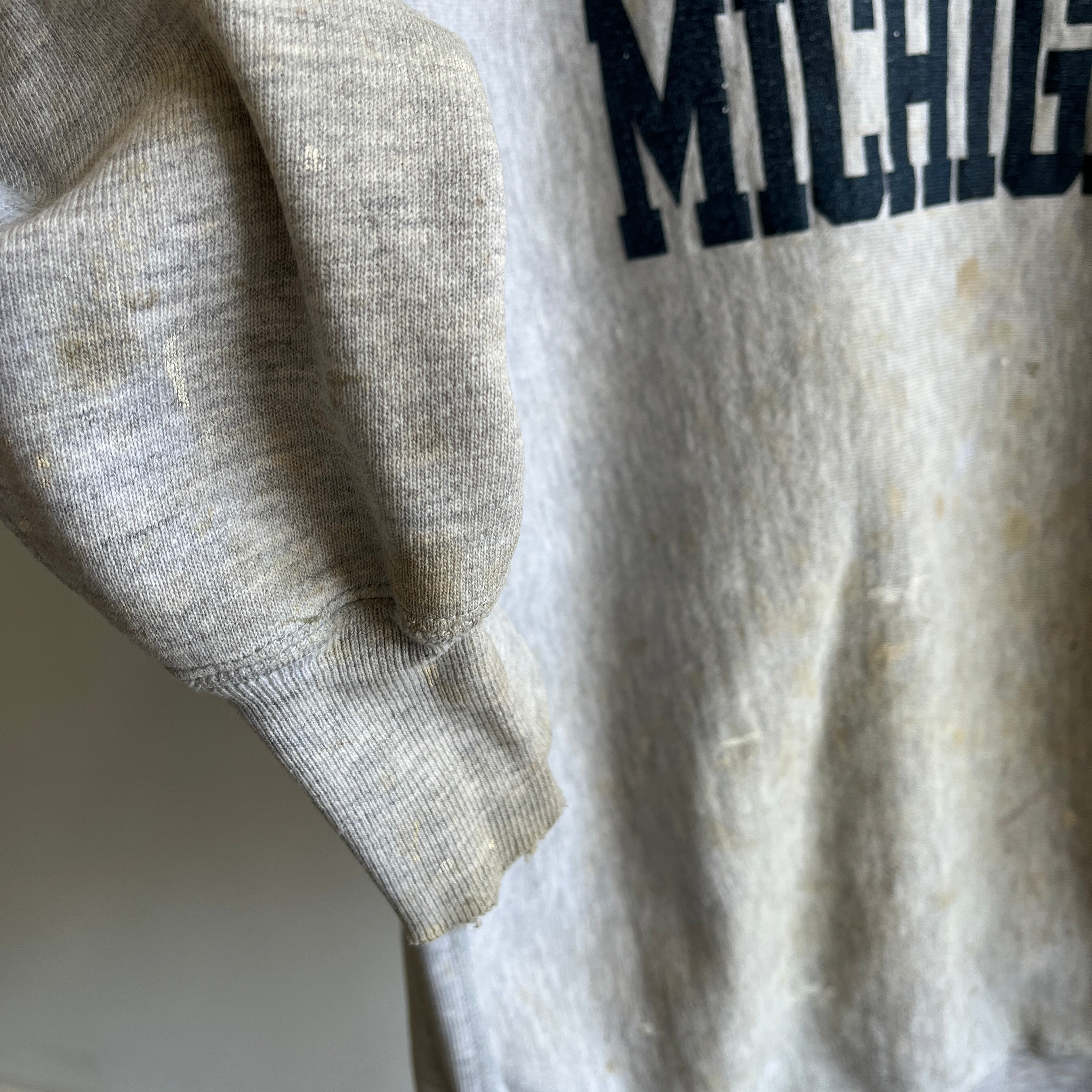 1980/90s Champion Brand Reverse Weave Utterly Beyond Stained