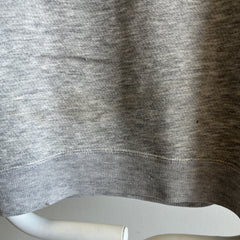 Sweat-shirt Boxy Blank gris des années 1980 par Bassett Walker