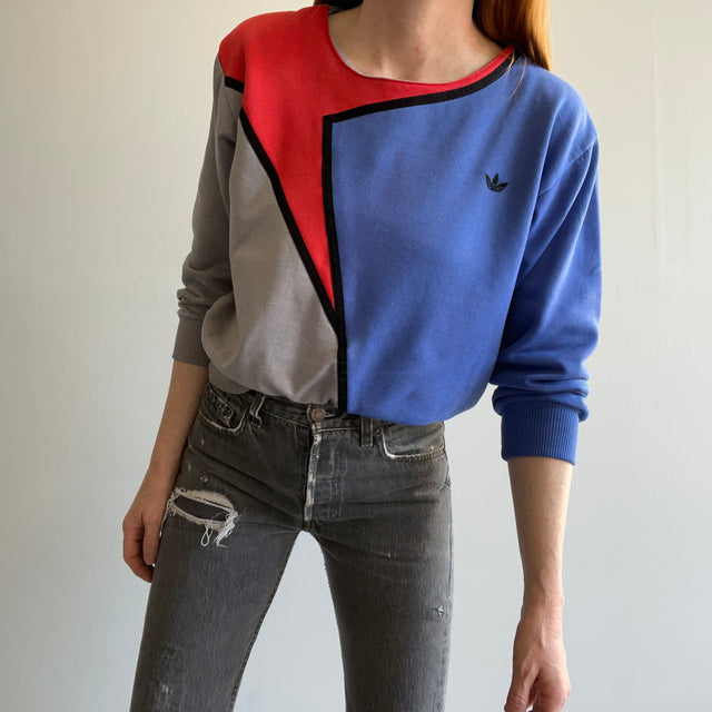1980s ADIDAS Color Block Sweatshirt