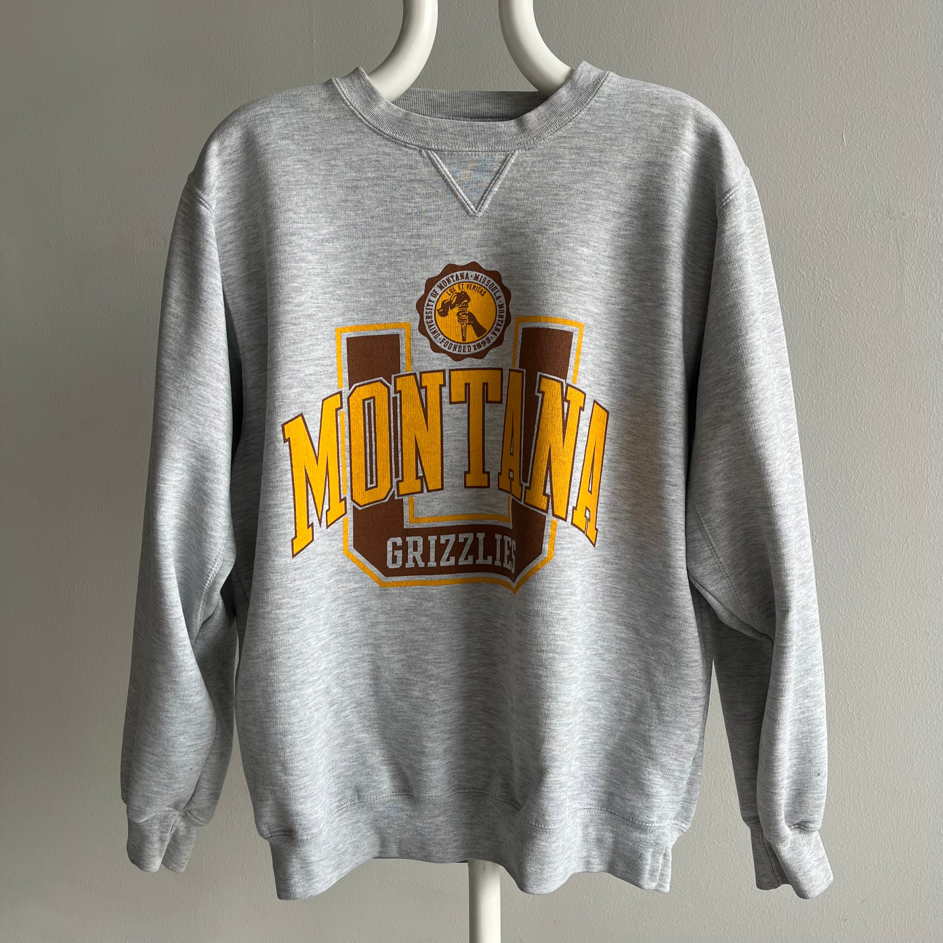 Sweat légèrement taché de l'Université du Montana des années 1990/2000