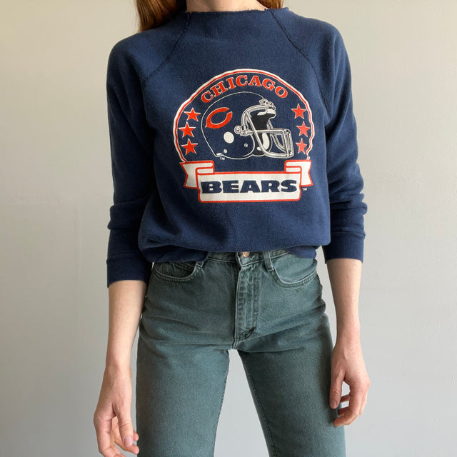 1980s Chicago Bears Cut Neck Sweatshirt