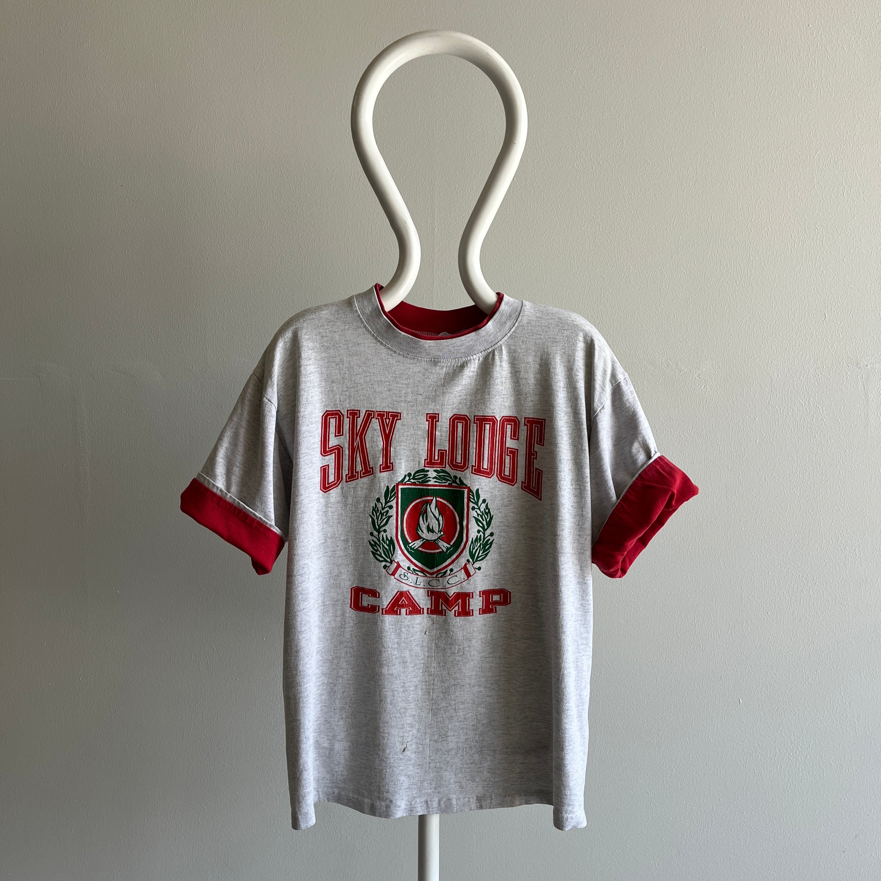 1990s Sky Lodge Camp Two Tone T-Shirt