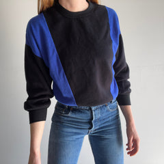 1980s Awesome Lightweight Barely Worn Color Block Sweatshirt