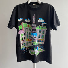 T-shirt Paris Tourist des années 1980 avec un soupçon d'éclat