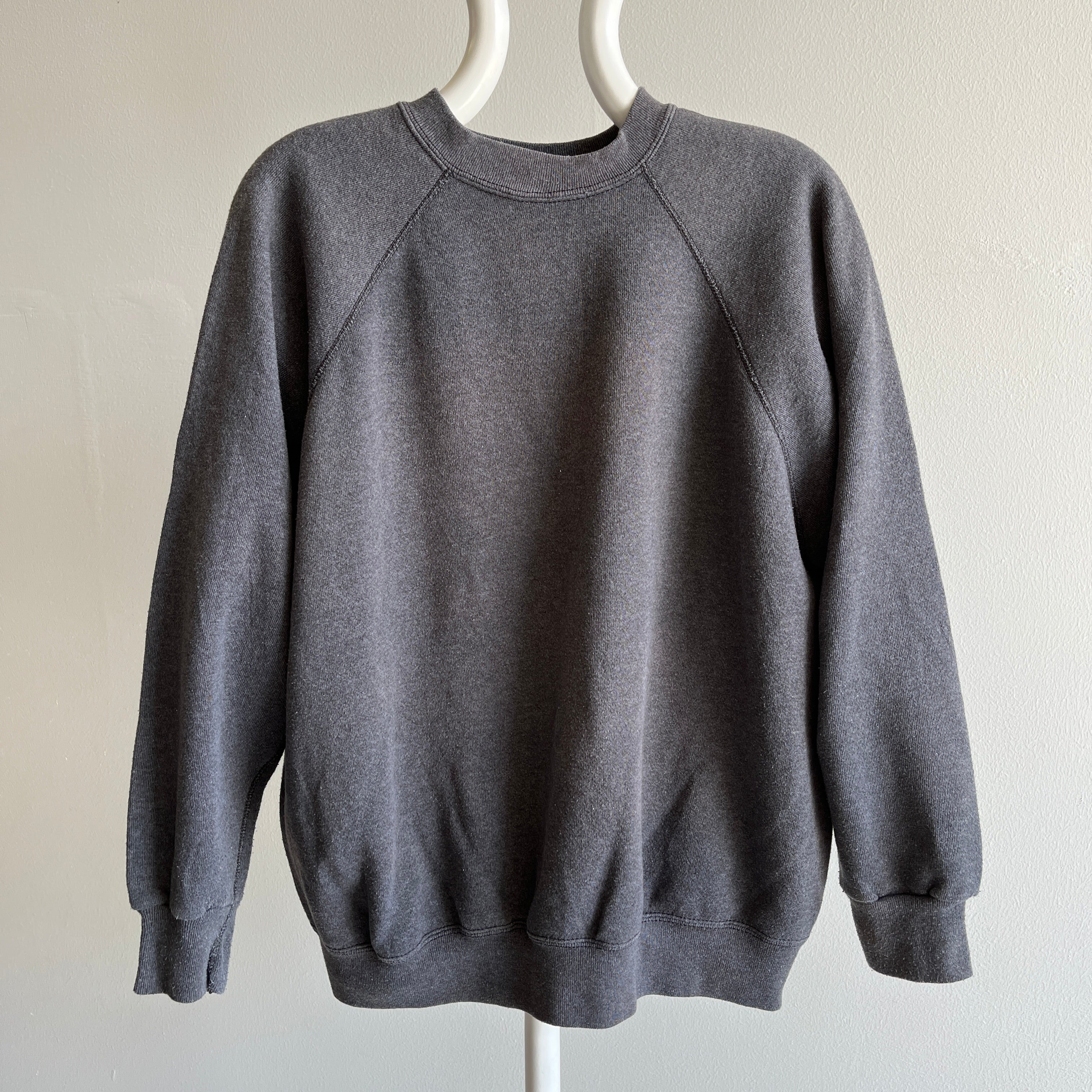 1980s Sweats Appeal Dark Gray Cozy Sweatshirt by Tultex