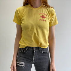 1970s Tobermory Canada T-shirt super taché de petite taille