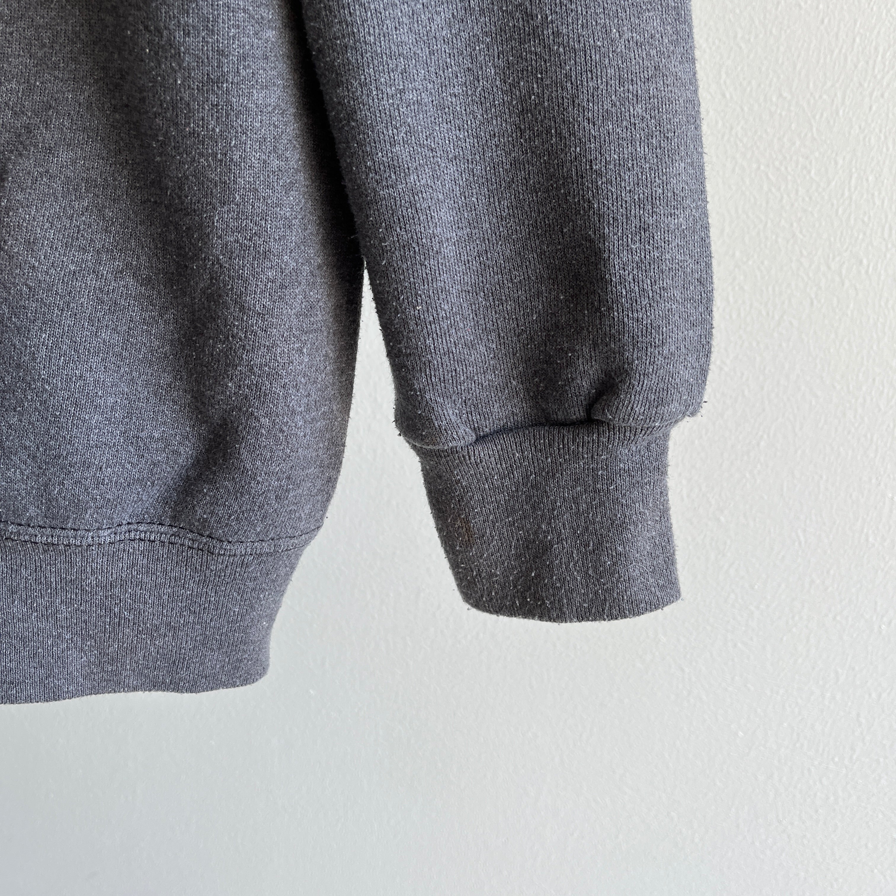 1980s Sweats Appeal Dark Gray Cozy Sweatshirt by Tultex